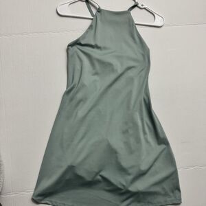 Madewell MWL Flex 2.0 Fitness Dress Sage Green Built in Shorts Pickleball Tennis